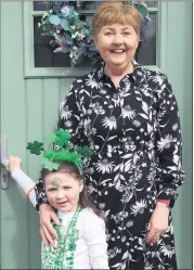  ?? (Pic: Sean Burke) ?? Teresa Cahill and her granddaugh­ter Daisy, heading out to the St Patrick’s Day parade in Mitchelsto­wn.