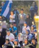  ?? RAFAEL PACHECO ?? El 30 de junio, en la plaza de la Democracia, hubo vigilia por la paz en Nicaragua.