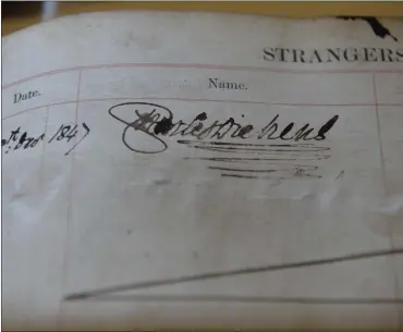  ??  ?? Clockwise from top left, opposite page: a signed photograph of composer Richard Wagner; items gifted to the RCS archive by Jimmy Logan’s widow Angela, including his panto costume; the school’s former premises on Buchanan Street; Charles Dickens’s...