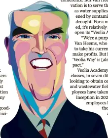 ?? CHRIS MORRIS FOR THE BOSTON GLOBE ?? Fred Van Heems said Veolia’s biggest motivation is to serve the public good.