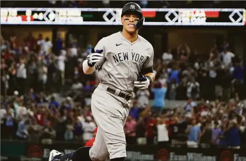  ?? LM Otero / Associated Press ?? Aaron Judge is staying with the New York Yankees on a $360 million, 9-year contract.