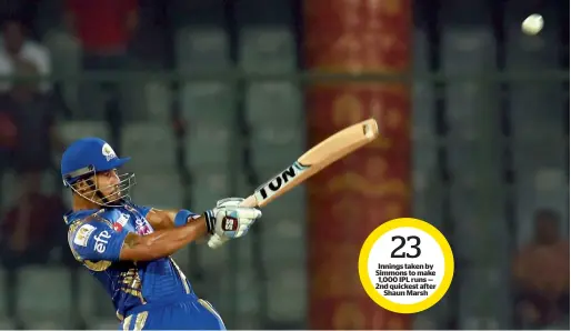  ?? PTI ?? Lendl Simmons hit a blistering half-century as Mumbai posted a huge total of 212 for 3 in 20 overs at the Ferozeshah Kotla stadium in New Delhi on Saturday. —