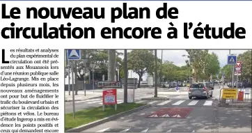  ??  ?? Des travaux ont pérennisé le nouveau giratoire expériment­é avenue de Cannes, au croisement de l’allée des Cèdres et de l’allée du Parc. (Photo D. G.)