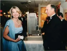  ?? STAR FILE PHOTO ?? Former Lt.-gov. Hilary Weston and Leo Delzotto at 1999 fundraiser.