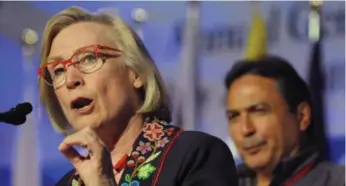  ?? MARK TAYLOR/THE CANADIAN PRESS FILE PHOTO ?? “We yet again are confronted with the racism in all of our institutio­ns," said Carolyn Bennett, Indigenous and Northern Affairs minister, following reports First Nations women were forced to have tubal ligations.