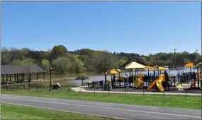  ?? Blake Silvers ?? Black and Yellow Park remained closed due to flooding Monday.