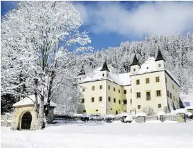  ?? BILD: SN/GEMEINDE FLACHAU ?? Vize-Bgm., ÖVP Malerisch: Schloss Höch im Winterklei­d.