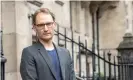  ?? Photograph: Antonio Olmos/The Observer ?? Prof Neil Ferguson outside St Mary’s Hospital in London.