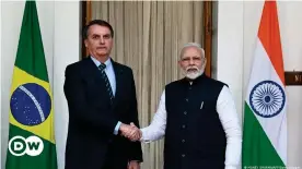  ??  ?? Zum Nationalfe­iertag im Januar 2021 empfing Indiens Premier Narendra Modi Brasiliens Präsident Jair Bolsonaro