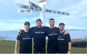  ?? Picture courtesy of Mental Miles ?? SUCCESS: The team nearly doubled their original goal for donations, raising more than £35,000 in memory of Paul Crocombe.