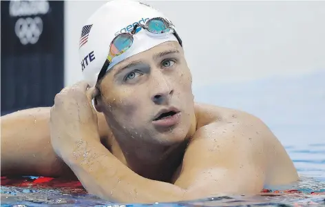  ?? MICHAEL SOHN/THE ASSOCIATED PRESS FILES ?? Dancing With the Stars is reported to be in talks with Ryan Lochte, hoping to recruit the disgraced Olympic swimmer as a contestant for its upcoming season.