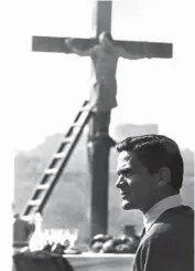  ?? ?? Pasolini sur le tournage de l’Évangile selon saint Matthieu. 1964. (Ph. DR)