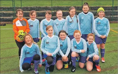  ??  ?? The Lochgilphe­ad Soccer Centre girls’ team.