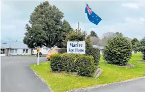  ?? Photo / Supplied ?? The Marire rest home will close in May, but the legacy will live on, says AgeCare Central board chairman Peter McDonald.