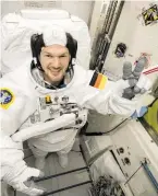  ?? BILD: SN/ESA ?? Der deutsche Astronaut Alexander Gerst im ISS-Raumanzug.