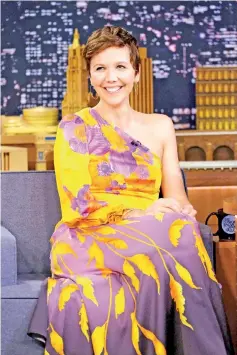  ??  ?? Maggie Gyllenhaal visits ‘The Tonight Show Starring Jimmy Fallon’ at Rockefelle­r Center on Oct 9 in New York City. — AFP photo