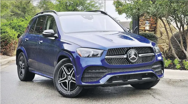 ??  ?? The 2019 Mercedes-Benz GLE has eight different option packages, although even the standard list of equipment is impressive.