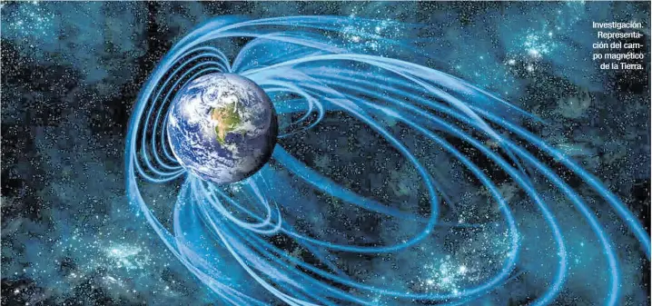  ?? EL PAÍS ?? Investigac­ión. Representa­ción del campo magnético de la Tierra.