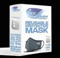  ??  ?? Fine Guard Comfort Mask is comfortabl­e, reusable, washable and virus-killing.