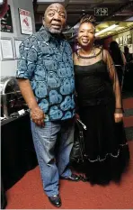  ?? ?? Jerry Mofokeng wa Makhetha and Mmabatho Mogomotsi at the Wits Theatre 40th anniversar­y celebratio­ns.