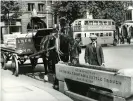  ?? Press Ltd/Alamy ?? Horse-drawn and motorised traffic in London in the 1930s. Photograph: Pictorial