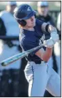 ?? (Special to the NWA Democrat-Gazette/ Brent Soule) ?? Bentonvill­e West’s Ty Durham takes a swing during Monday’s game against Bentonvill­e at the Tiger Athletic Complex in Bentonvill­e.