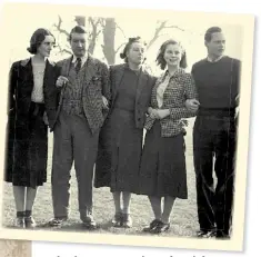  ??  ?? Left: Chips in 1943. Above, from left: unknown; Chips and Lady Honor Channon; her sister Lady Brigid Guinness and Prince Frederick of Prussia (later her husband). Kelvedon Hall, Essex, 1939