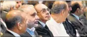  ?? AP ?? From left: Bharti Group chairman Sunil Bharti Mittal, Jubilant Life Sciences co-chairman and MD Hari S Bhartia, Godrej Group chairman Adi Godrej and Bajaj Group CMD Rahul Bajaj in New Delhi