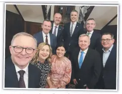  ?? Picture: Twitter/@albomp ?? Prime Minister Anthony Albanese hosts premiers and chief ministers at The Lodge in Canberra on the eve of his first National Cabinet, (from left) Annastacia Palaszczuk (Queensland), Natasha Fyles (NT), Mark Mcgowan (WA), Andrew Barr (ACT), Peter Malinauska­s (SA), Dominic Perrottet (NSW), Jeremy Rockliff (Tasmania) and Daniel Andrews (VIC).