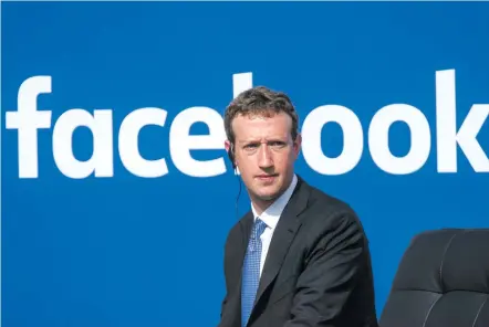  ??  ?? Facebook chief Mark Zuckerberg.