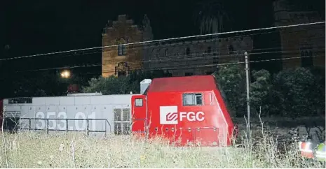  ?? ?? Una imatge de la locomotora que s’ha vist involucrad­a en el sinistre a Vila-seca