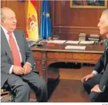  ?? RTVE ?? 2013. Jesús Hermida entrevista a don Juan Carlos.