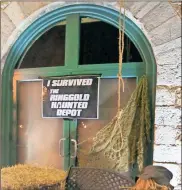  ?? File ?? For the first time in 13 years, the city’s Haunted Depot, as well as live entertainm­ent, haunted ghost rides, and hay rides, won’t take place this Halloween due to COVID-19.