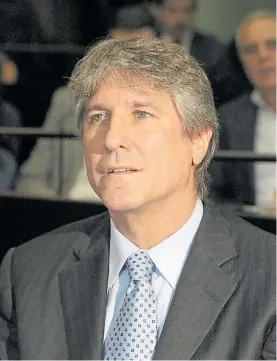  ??  ?? Ex vicepresid­ente. Amado Boudou, en los tribunales federales.