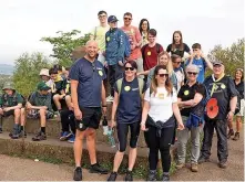  ?? ?? Around 200 walkers took part in Hyndburn Rotary Charity Walk