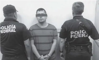  ?? CORTESÍA ?? Fue detenido este fin de semana en el estado de Hidalgo.