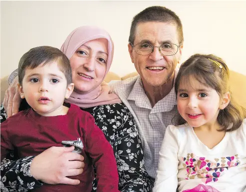  ?? WAYNE CUDDINGTON / POSTMEDIA NEWS ?? Ottawa academic Hassan Diab is back home with his family, wife Rania Tfaily, daughter Jena, 5, and son Jad, 3, and is a free man for the first time in a decade after being extradited to France on a terror charges that have been dropped.