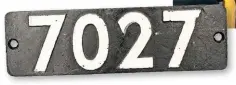  ??  ?? …but the smokebox numberplat­e still resides with the locomotive’s previous owner.