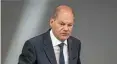  ?? MICHAEL KAPPELER / DPA ?? Bundeskanz­ler Olaf Scholz (SPD) im Bundestag.