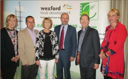  ??  ?? LEADER staff Eileen Dake, Seamus Doran, Marian Furlong, Brian Kehoe, Tom Bermingham and Helena Dempsey.