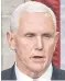  ??  ?? Pence: Pushed to remove Trump now