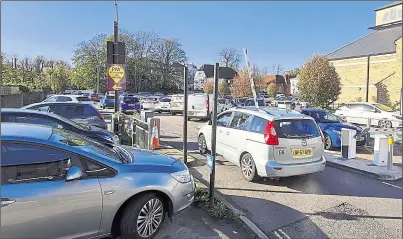  ??  ?? The busy Watling Street car park in Canterbury