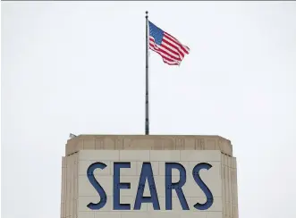  ?? SETH WENIG/THE ASSOCIATED PRESS FILES ?? Dubbed the “Amazon of its day,” Sears is seen as being on its last legs following its bankruptcy filing and plans to close 142 of its 700-plus remaining stores in a bid to stay afloat.