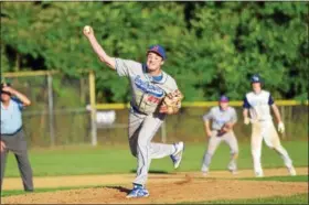  ?? THOMAS NASH - DIGITAL FIRST MEDIA ?? Boyertown’s Pat Wieand delivers to the plate during Thursday’s game.