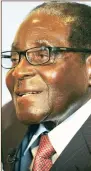  ??  ?? President Mugabe