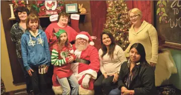  ?? / Sean Williams ?? OPEN HOUSE: raftsy House offered youth the chance to sit and talk with Santa during the Holiday Open House from Nov. 30 through Dec. 2 in Cedartown.