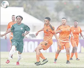  ?? (Courtesy Pic) ?? Young Buffaloes ladies are hopeful of a win in their last group stage match against Olympique De Moroni of Comoros in the Hollywoodb­ets COSAFA Women’s Champions League 2022.