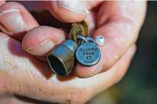  ?? ?? Steve Bremer wears a bracelet with a pendant dedicated to his daughter, Audrey, who died Feb. 12, 2019.