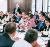  ?? FOTO: EL HERALDO ?? La reunión entre diputados de Libre y la Presidenta estableció un acuerdo de unidad.