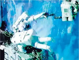  ?? NASA. ?? Los investigad­ores hallaron que la visión de los astronauta­s podría verse afectada en el largo plazo.